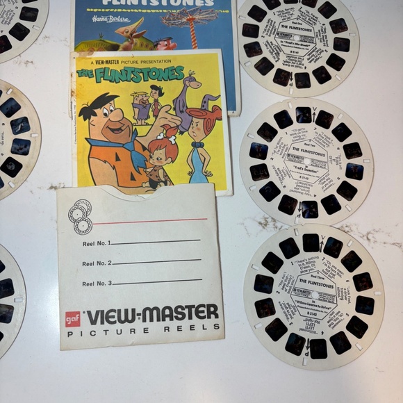 Vintage gaf View Master Disney Bambi, Love Bug, Flinstones, Charlie Brown Summer - Picture 11 of 12